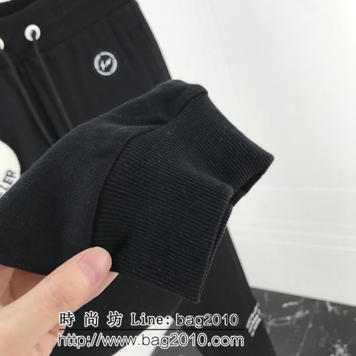 MONCLER蒙口 X Fragment 18SS蒙口藤原浩 閃電限定 Backstag螺紋棉男款衛褲 ydi1830